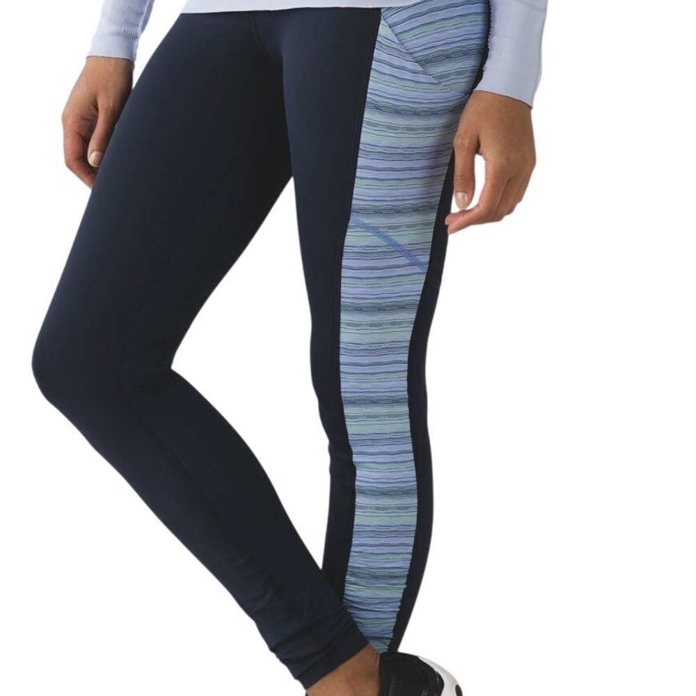 Lululemon Run Inspire Tight IV Striped Leggings Women's 4